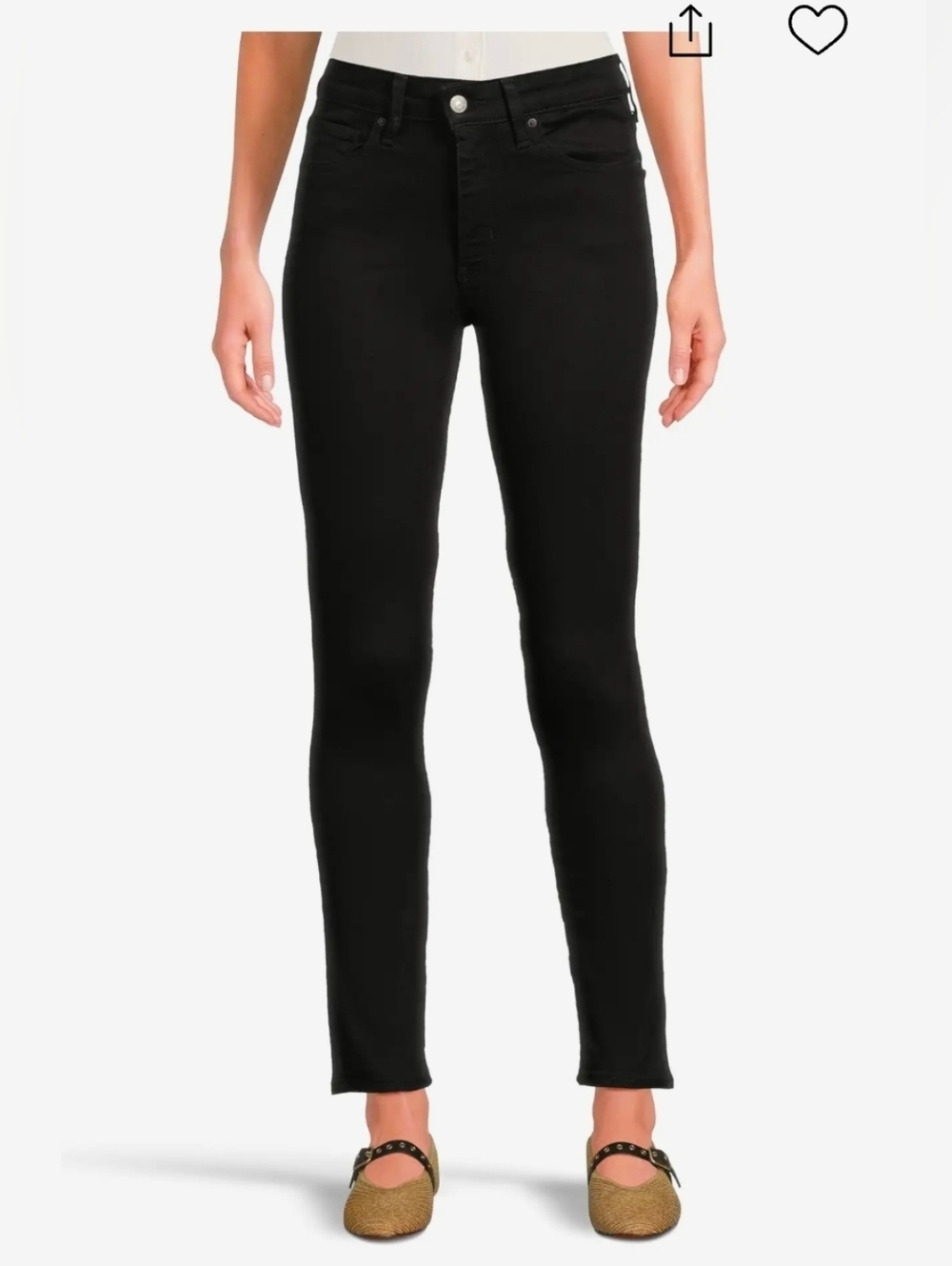 Levi's Women's 721 High-Rise skinny A High-Rise Black Size 25